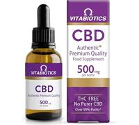 Vitabiotics Brains CBD Purity 99 Percent THC Free - 500 mg/Bottle