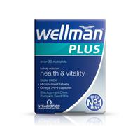 Vitabiotics Men's Wellman Plus Omega 3-6-9 - 56 Capsules in Clear Vitabiotics Clear