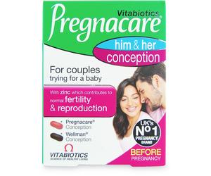 Vitabiotics Pregnacare Him & Her Conception 60 Tablets
