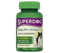 Vitabiotics Superdog Health and Vitality | Comprehensive Supplement For Dogs, with Linseed Oil, Ginseng & Vitamins A, C, D & E | From UK's No.1 Vitamin Company