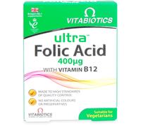 Vitabiotics Ultra Folic Acid 400µg with Vitamin B12 60 Tablets