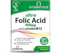 Vitabiotics Ultra Folic Acid 400µg with Vitamin B12 60 Tablets