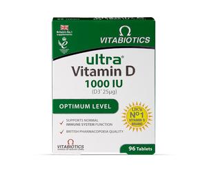 Vitabiotics Ultra Vitamin D 1000 IU Optimum Level 96 Tablets