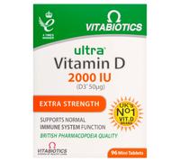 Vitabiotics Ultra Vitamin D 2000IU Mini Immune Support Tablets - 96 Tablets