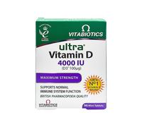 Vitabiotics Ultra Vitamin D 4000Iu Maximum Strength, Supports Immune System, Bones And Teeth, Dietary Supplement, 96 Tablets