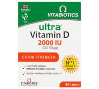 Vitabiotics Ultra Vitamin D3 Tablets 2000IU (50mcg) High Strength - Supports Calcium Absorption & Immune Health