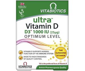 Vitabiotics | Ultra Vitamin D3 Tablets | 3 x 96s