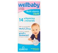 Vitabiotics Wellbaby Multivitamin Daily Wellness Support Liquid for Infants & Toddlers 6 Months to 4 Years - 150ml