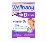 Vitabiotics Wellbaby Vitamin D Drops (Newborn to 4 Years Old) 10 µg 30ml (2 Months Supply) with NC Thank You Card
