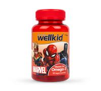 Vitabiotics Wellkid Marvel Vit D Omega 7-14 years 50 Vegan Soft Jellies