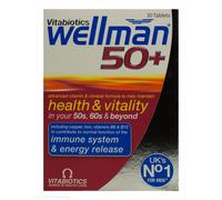 Vitabiotics Wellman 50+ 50 Plus 30 One-a-Day tablets