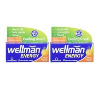 Vitabiotics Wellman Energy Natural Orange Flavour 10 Effervescent Tablets (Pack of 2)