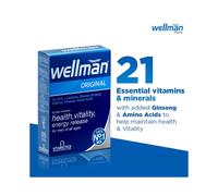 Vitabiotics Wellman Original Multivitamin Supplement Tablets For Men With Co-Q10, L-Carnitine & Ginseng 30's | Energy, Immune & Heart Health