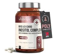 VitaBright Myo-Inositol D-Chiro-Inositol Tablets | 4000mg A Day | 120 Chewable Tablets | Contribute to Hormone Balance for Women | D Chiro & Myoinositol (Vitamin B8) with Chromium, B6 & Folic Acid