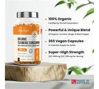 Vitabright Organic Turmeric Curcumin - 2160mg - 120 day supply