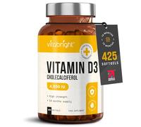 VitaBright Vitamin D3 4000 IU Daily | 425 Micro Softgels | 14 Month Supply | High Strength Vitamin D Tablets | Sugar-Free Alternative to Gummies | Cholecalciferol Supplements for Women & Men