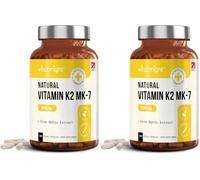 VitaBright Vitamin K2 MK7 100mcg | 120 Capsules | Vegan from Natto - NO SOYA | High Strength K2 Vitamin Supplements | VIT K MK7 for Bones & Blood Health | K2MK7 Vitamins | Made in Britain (Pack of 2)
