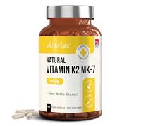 VitaBright Vitamin K2 MK7 100mcg | 120 Vegan Capsules from Natto | High strength, no soya - vitamin K contributes to normal blood clotting and the maintenance of normal bones