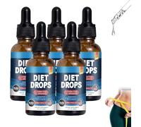 Vitaburn Drops for Wellness & Metabolism Support,Vitaburn Slimming Drop for Men & Women, Wei-GHT Loss Support Drops, Control Cravings & Burn Fat Naturally (60ml, 5pcs)