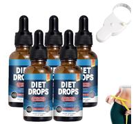 Vitaburn Drops, Veronvy GLP-1 Burning Drops, Men & Women Vitaburn Liquid D-rops for Wellness & Metabolism Support, Package includes a professional waist measurement tape (5pcs)