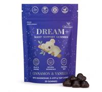 Vitacines Dream+ Sleep Support Gummies for Adults, Magnesium Glycinate, 5-HTP & Lemon Balm, Vegan, Halal & Sugar Free Sleep Gummies - Cinnamon & Vanilla Flavour 1 Month Supply