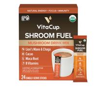 VitaCup Mushroom Based Instant Coffee Alternative Packets, 24ct | Chaga