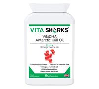 VitaDHA Antarctic Krill Oil a Potent Source of EPA, Astaxanthin & DHA for Brain Function, Heart Health, Blood, Hair, Skin, Joints, Connective Tissues & Liver | Cod Liver Oil Alternative