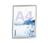 VITAdisplays DIN A4 Folding Frame with Anti-Reflective PET Protective Film 25 mm Aluminium Profile Mitred Cut Poster Frame