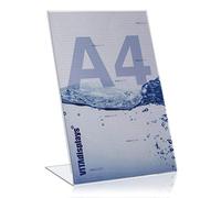 VITAdisplays Plexiglas DIN A4 L Stand, Transparent (PMMA/Acrylic Glass)