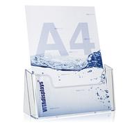 VITAdisplays Table Brochure Stand Flyer Stand Brochure Holder Transparent DIN A4