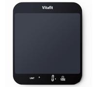 Vitafit 33lb Kitchen Scales, High Accuracy in 0.1oz by Our Professional Factory Since 2001, Digital Food Scales Kitchen for Cooking & Baking, 8.5x7.1in Big Platform, 3*AAA Battery, Black