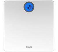 Vitafit Bathroom Scales for Body Weight, High Precision Assured by Weighing Scales Professional Factory SINCE 2001, LCD Display and Step-On, 3*AAA Batteries Included, 28st, Silver