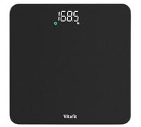 Vitafit Weighing Scales for Body Weight 28st/400lb Accuracy 0.1lb, LED | Professional Factory Since 2001 Digital Bathroom Scales for People, Step On & 3xAAA Battery, Weight Scale Spray Silver Black