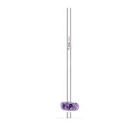 VitaJuwel Crystal Straw | Amethyst - Eco-Friendly Resuable Glass Straw with Genuine Gemstone for Crystal Elixirs