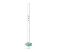 VitaJuwel Crystal Straw | Aventurine - Eco-Friendly Resuable Glass Straw with Genuine Gemstone for Positive Energy Water