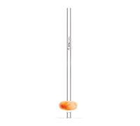 VitaJuwel Crystal Straw | Carnelian - Eco-Friendly Resuable Glass Straw with Genuine Gemstone for Positive Energy Water