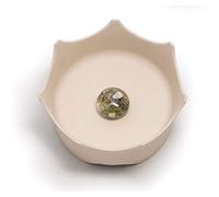 VitaJuwel Crystal Water Bowl for Pets - cloud white