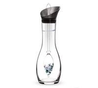 VitaJuwel Era LONGEVITY | Crystal Water Carafe with Emerald · Aquamarine · Smoky Quartz · Clear Quartz | Vitality · Renewal · Resilience