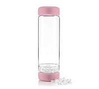 VitaJuwel inu! CRYSTAL blossom rose | The Original DIY Crystal Water Bottle with Clear Quartz