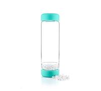 VitaJuwel inu! CRYSTAL ocean blue | The Original DIY Crystal Water Bottle with Clear Quartz