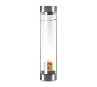 VitaJuwel Sana Premium HAPPINESS | Crystal Water Carafe with Carnelian, Orange Calcite, Jade & Clear Quartz - Optimism, Eloquence & Good Luck