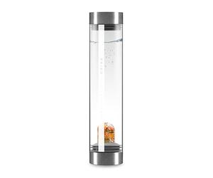 VitaJuwel Sana Premium HAPPINESS | Crystal Water Carafe with Carnelian, Orange Calcite, Jade & Clear Quartz - Optimism, Eloquence & Good Luck