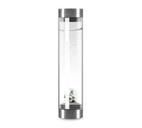 VitaJuwel Sana Premium Vitality | Crystal Water Carafe with Emerald & Clear Quartz - Regeneration, Rejuvenation & Renewal