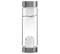 VitaJuwel ViA DIAMONDS | Crystal Water Bottle with Genuine Diamond Slivers & Clear Quartz