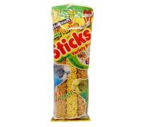 Vitakraft Budgie Kracker Treat Sticks Triple Pack (Honey, Egg, Grass Seed) 3pk Case of 7