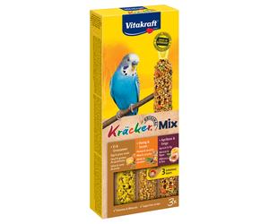 Vitakraft Budgies Crackers Trio-Mix - 3 Sticks: Egg/Apricot/Honey