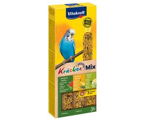 Vitakraft Budgies Crackers Trio-Mix - 3 Sticks: Sesame Seeds/Herbs/Kiwi