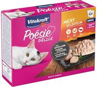 Vitakraft Cat Food Poesie Delisauce, Multipack Meat - 6 Bag