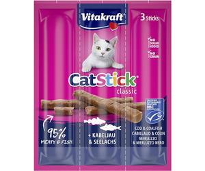 Vitakraft Cat Stick Mini Cod and Pollock 3 Pack