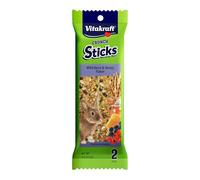 Vitakraft Crunch Sticks Rabbit Treat - Carrot and Honey - Rabbit Chew Sticks (Wild Berry & Honey)